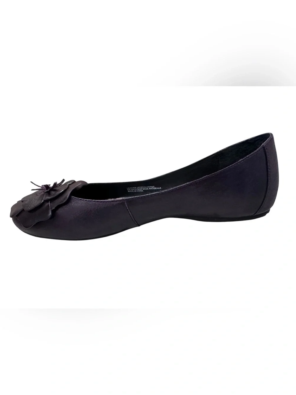 Women’s BORN Lovely Viola Deep Purple Ballet Leather Flats Shoes Size 11 - Picture 3 of 8